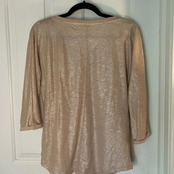 J. Crew Rose Gold Vintage Cotton T-Shirt Size Small - Picture 7 of 8